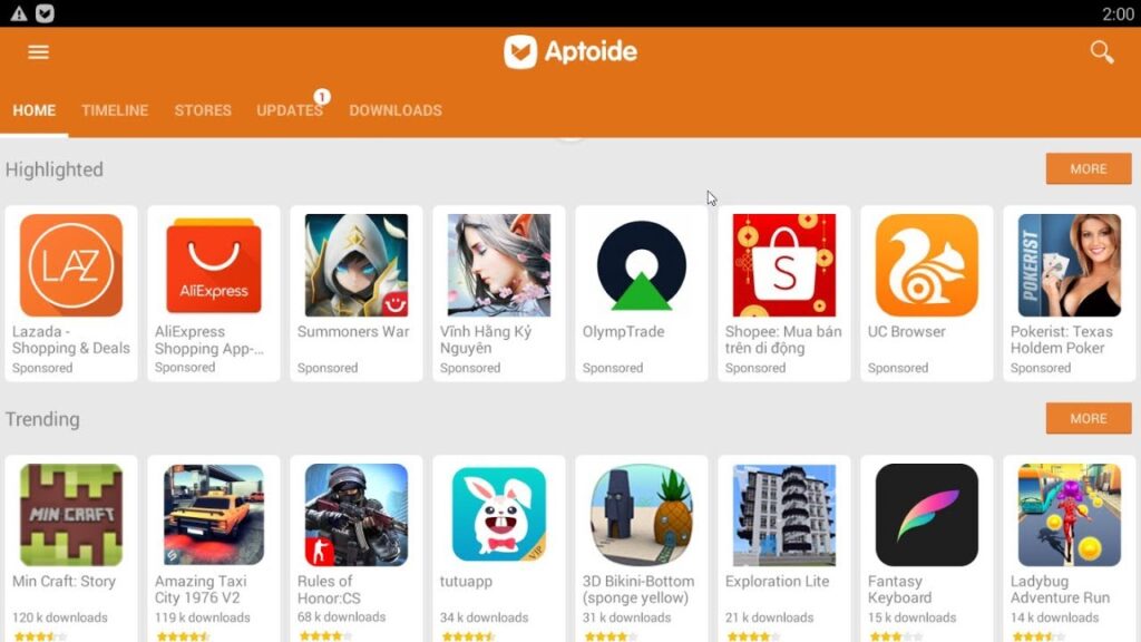 Aptoide – Alternatives to Google Play Store