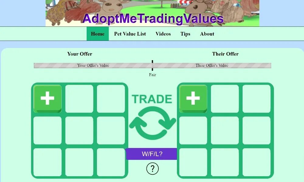 What are Adopt Me trading values?