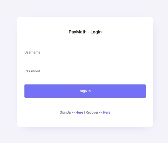 Paymath Login